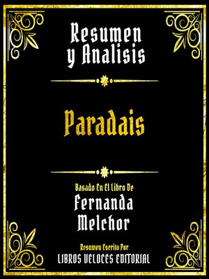 cover image of Resumen Y Analisis--Paradais
